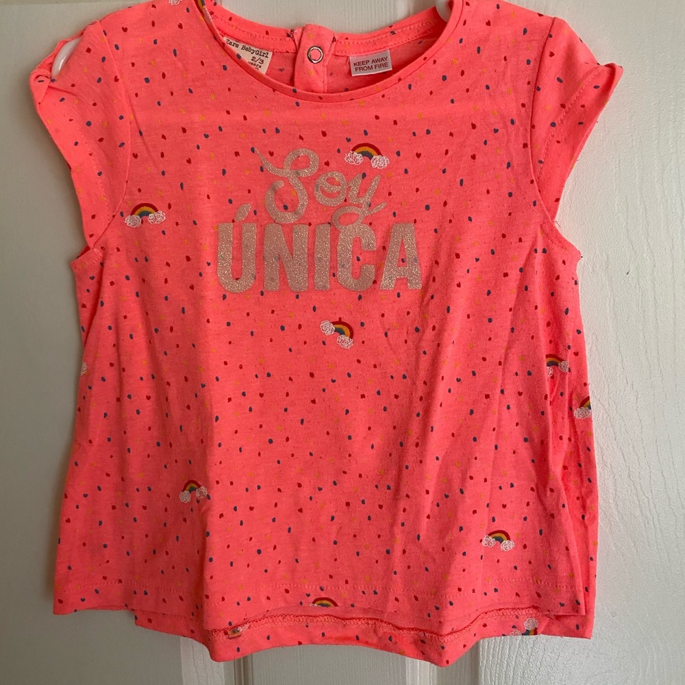 Zara babygirl t shirt 2/3